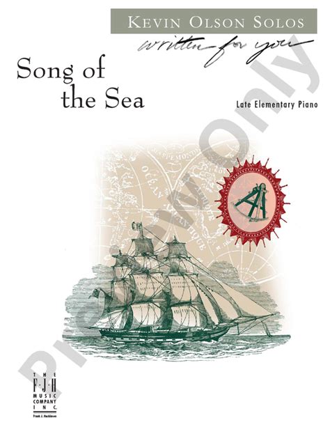 Song of the Sea: Piano: Kevin Olson - Digital Sheet Music Download