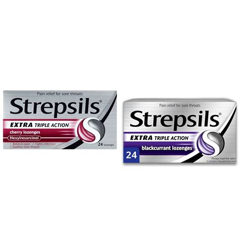 Buy Strepsils Extra Triple Action Cherry Lozenges X For Sore Throat