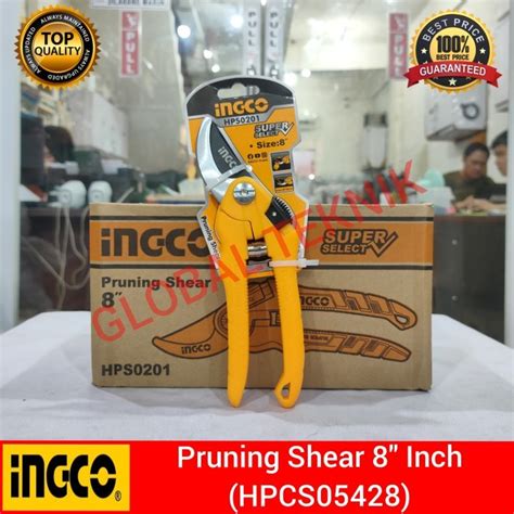 Jual Pruning Shear Inch Ingco Hps Gunting Dahan Batang Daun