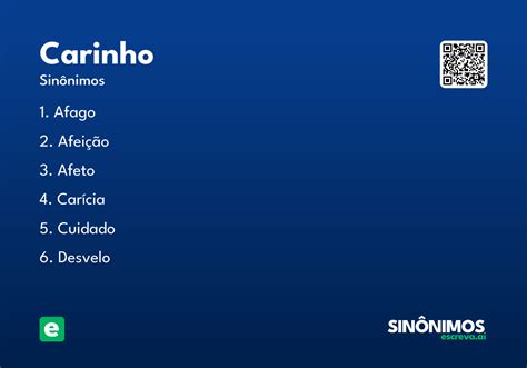 Significado Da Palavra Carinho - Carinho - Significado e Sinônimo - escreva.ai