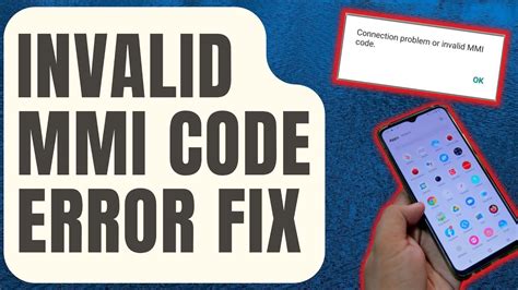 How To Fix Connection Problem Or Invalid MMI Code Error