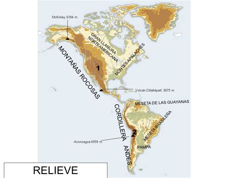 Monta As Rocosas Mapa Fisico Mapa