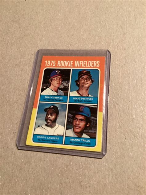 1975 Topps 1975 Rookie Infielders 617 Reggie Sanders Doug DeCinces