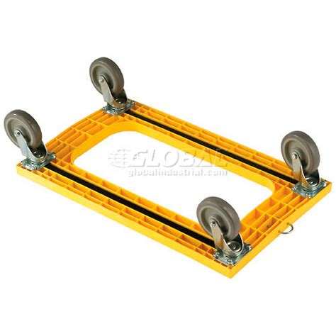 Online Fashion Global Industrial™ Plastic Dolly With Flush Deck 4