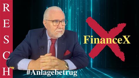 FinanceX Hochgradig unseriös Anlagebetrug YouTube