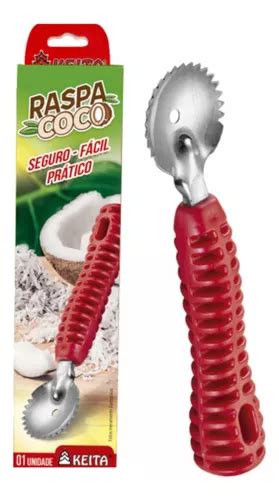 Kit 10 Un Raspa Coco Raspador De Inox Manual Cabo Reforçado Frete grátis