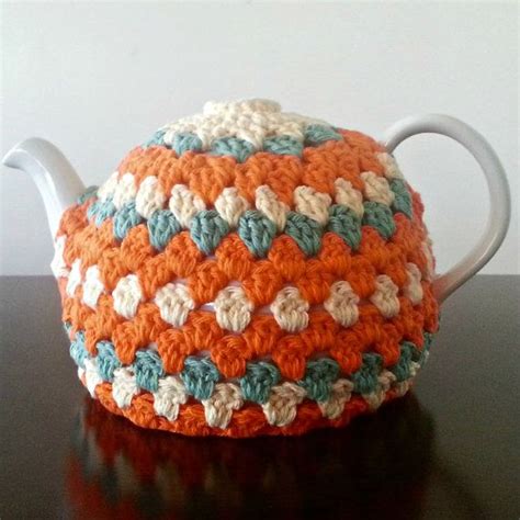 Crochet Tea Pot Cozy Custom Colors Available By Nandysnook On Etsy Tea Pots Tea Etsy