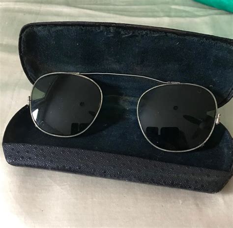 Vintage Sunglasses 1930s 40s Sunglass Attachment Green Etsy