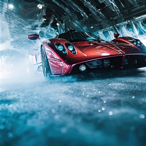 premium photo  red car   number