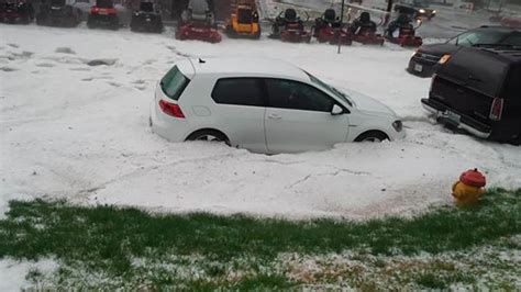 Large Hail Flash Flooding Impact Midwest On Tuesday Including St