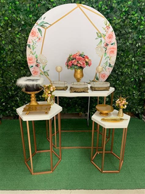 Aluguel Kit Formatura Dourado C Painel Floral Fuxica Loca Es De Kits