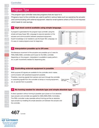 Iai Controller Overview Specsheet PDF