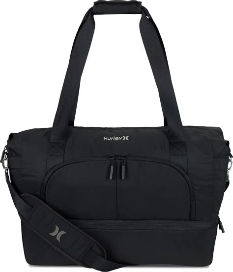 Hurley Weekender Tote Bag Black Clothing Shoes And Jewelry