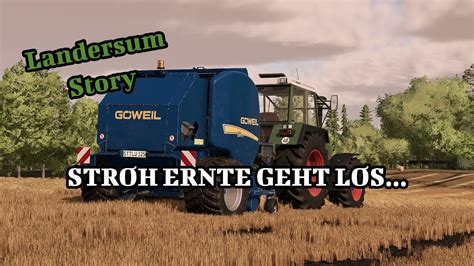 Stroh Ernte Geht Los Ls Landersum Story Youtube