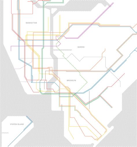 Subway Map Manhattan Only