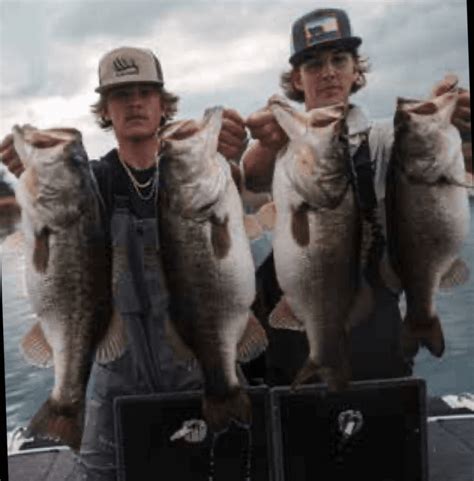 Bray Gilman Grady Yates With 4 Giant Bass Caught In A Private Pond