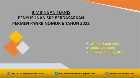 Bimtek Penyusunan Skp Dan Lampiran Skp Berdasarkan Permenpan Rb Nomor