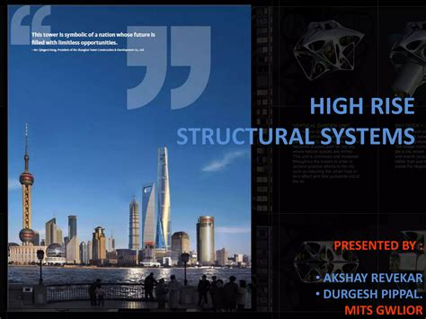 High Rise Building Design Ppt