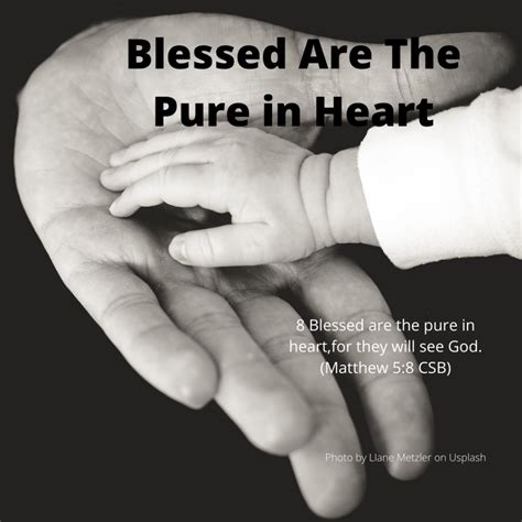 Blessed are the pure in heart – Rooted, Built, Established