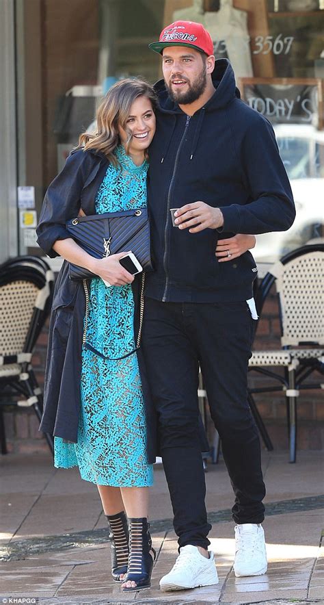 Jesinta Campbell And Fiance Buddy Franklin Struggle To Keep Their Hands