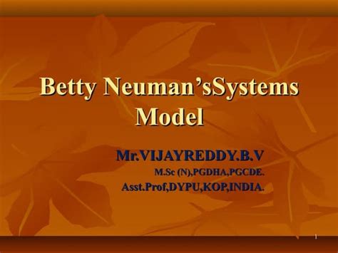 Betty Neuman Systems Model