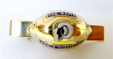 1951 LOS ANGELES RAMS WORLD CHAMPIONSHIP TIE TACK NOT RING - Buy and ...