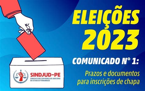 Elei Es Comunicado N Prazos E Documentos Para Inscri O De