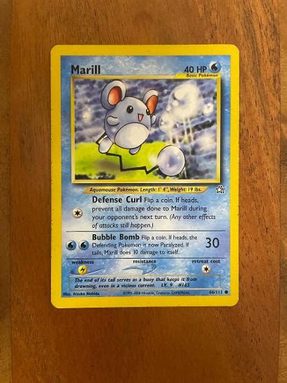 Marill Neo Genesis 2000 Pokémon karta Aukro