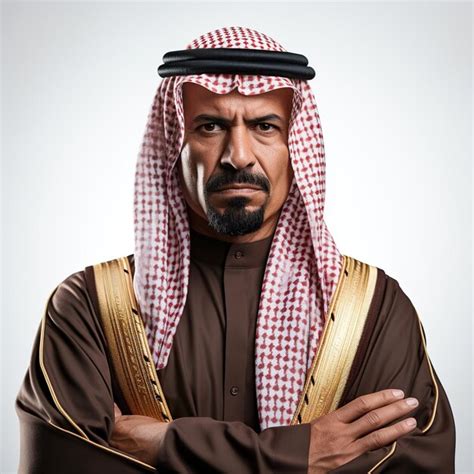 Premium Photo Arab Man Portrait Isolated On White Background