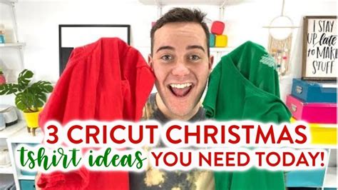 3 CRICUT CHRISTMAS T-SHIRT IDEAS YOU NEED TODAY! | Christmas tshirts ...