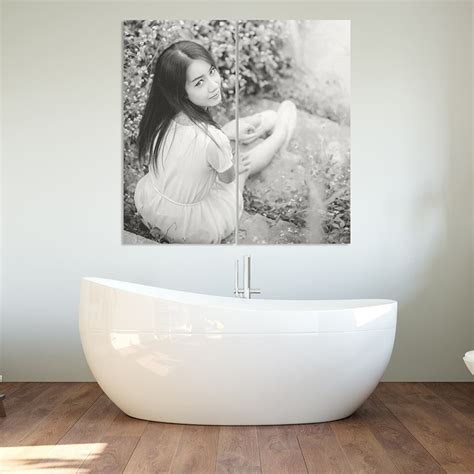 Personalised Black And White Canvas Art