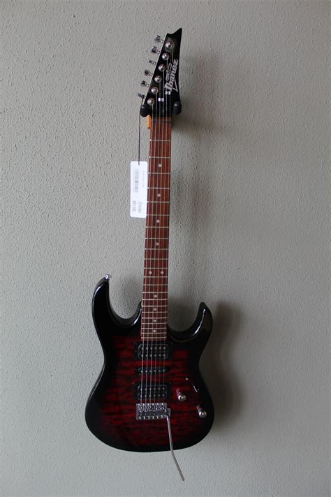 Ibanez Gio GRX70QA Electric Guitar Transparent Red Burst Memorial Music