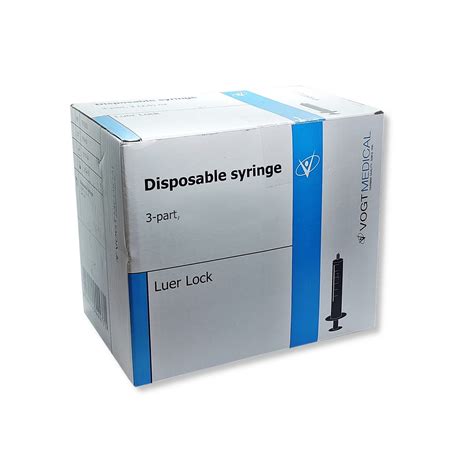 Strzykawka trzyczęściowa 3ml - VOGT MEDICAL Luer-Lock (8096) | Dobra ...
