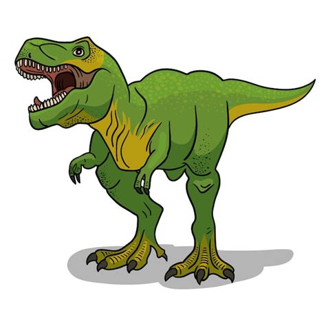 Premium Vector Tyrannosaurus Rex Dinosaur Illustration In Cartoon Style