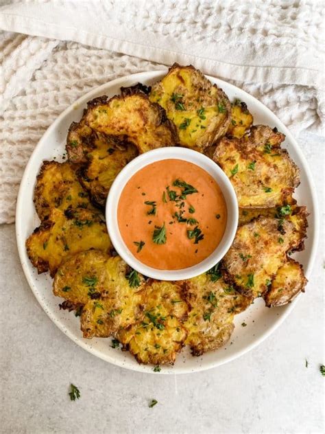 Air Fryer Smashed Potatoes Lovely Delites