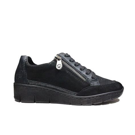 Rieker 53716 00 Black Womens Casual Trainers Womens From North Shoes Uk