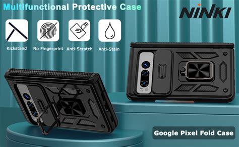 Amazon Ninki Compatible Google Pixel Fold Case With Camera Cover