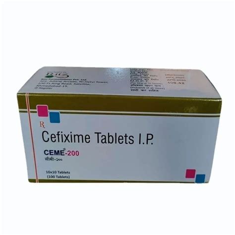 200mg Cefixime Tablets IP At Rs 109 42 Stripe Cefixime Tablet In