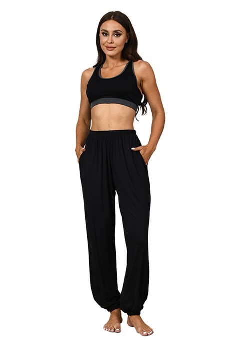 Hoerev Super Soft Modal Spandex Harem Yoga Pilates Pants Uk