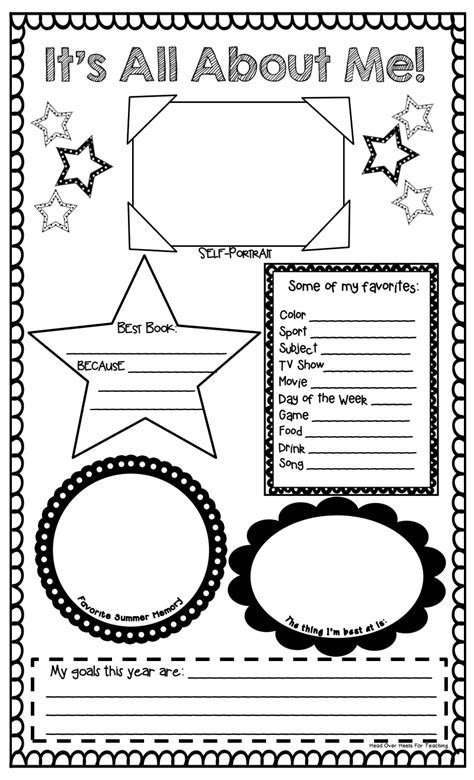 All About Me Worksheet Pdf | Try this sheet