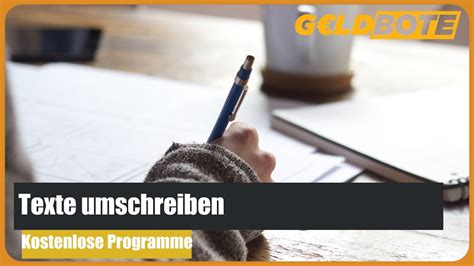 Texte Umschreiben Kostenlose Programme Youtube