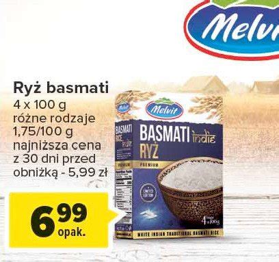 Ryż basmati z indii Melvit cena promocje opinie sklep Blix pl