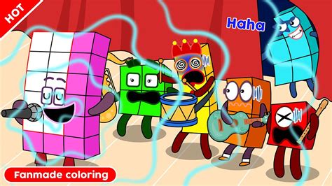 New Vocalist, Numberblocks 18 | Numberblocks Fanmade Coloring Story ...