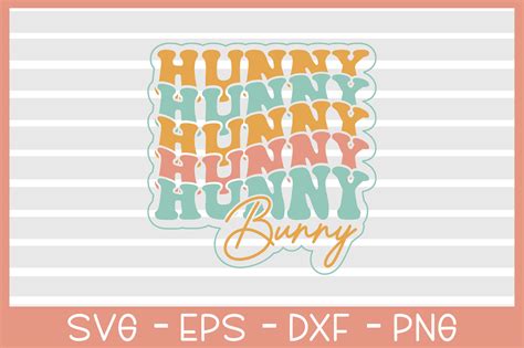 Hunny Bunny Retro Svg Design Graphic By T Shirt World · Creative Fabrica