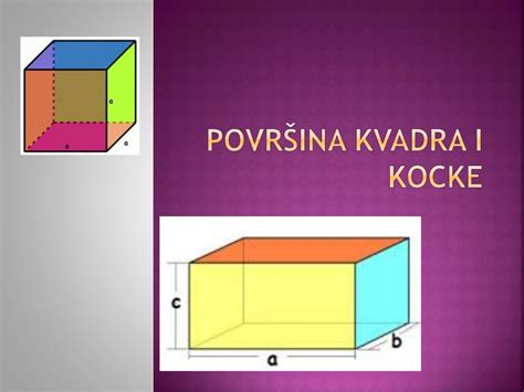 Površina Kvadra I Kocke