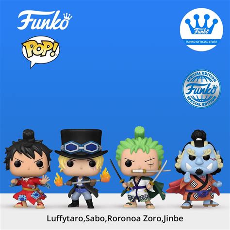 Фигурка Funko POP Animation One Piece Luffytaro Sabo Roronoa Zoro