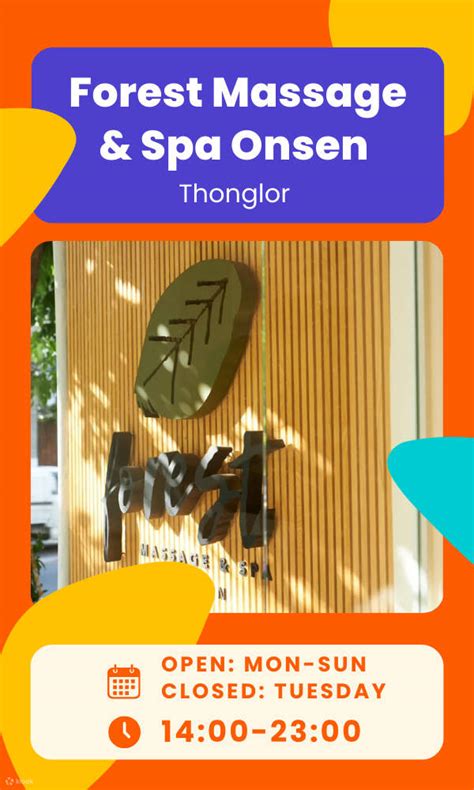 Forest Massage And Spa Onsen Thonglor In Bangkok Klook