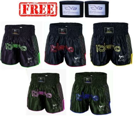 Evo Muay Thai Fight Shorts Mma Kick Boxing Grappling Martial Arts Gear