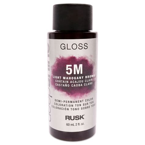 Deepshine Gloss Demi Permanent Color 5m Light Mahogany Brown By Rusk