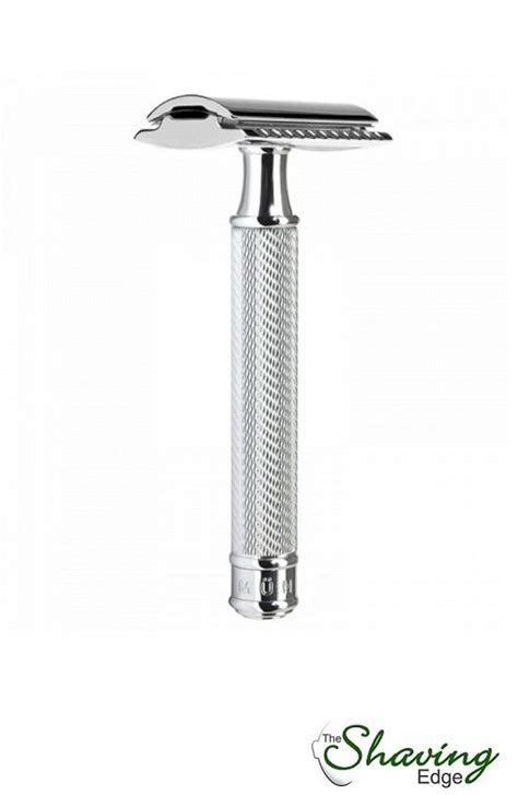 Muhle R Closed Comb Safety Razor Chrome Shaving Set Wet Shaving